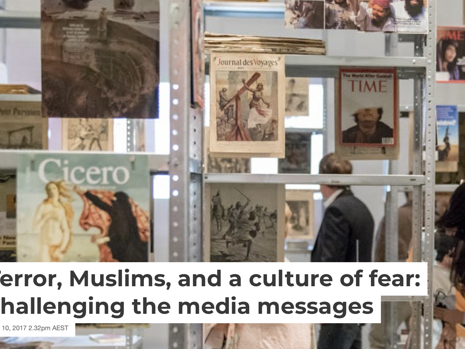 Terror, Muslims, and  a culture of fear