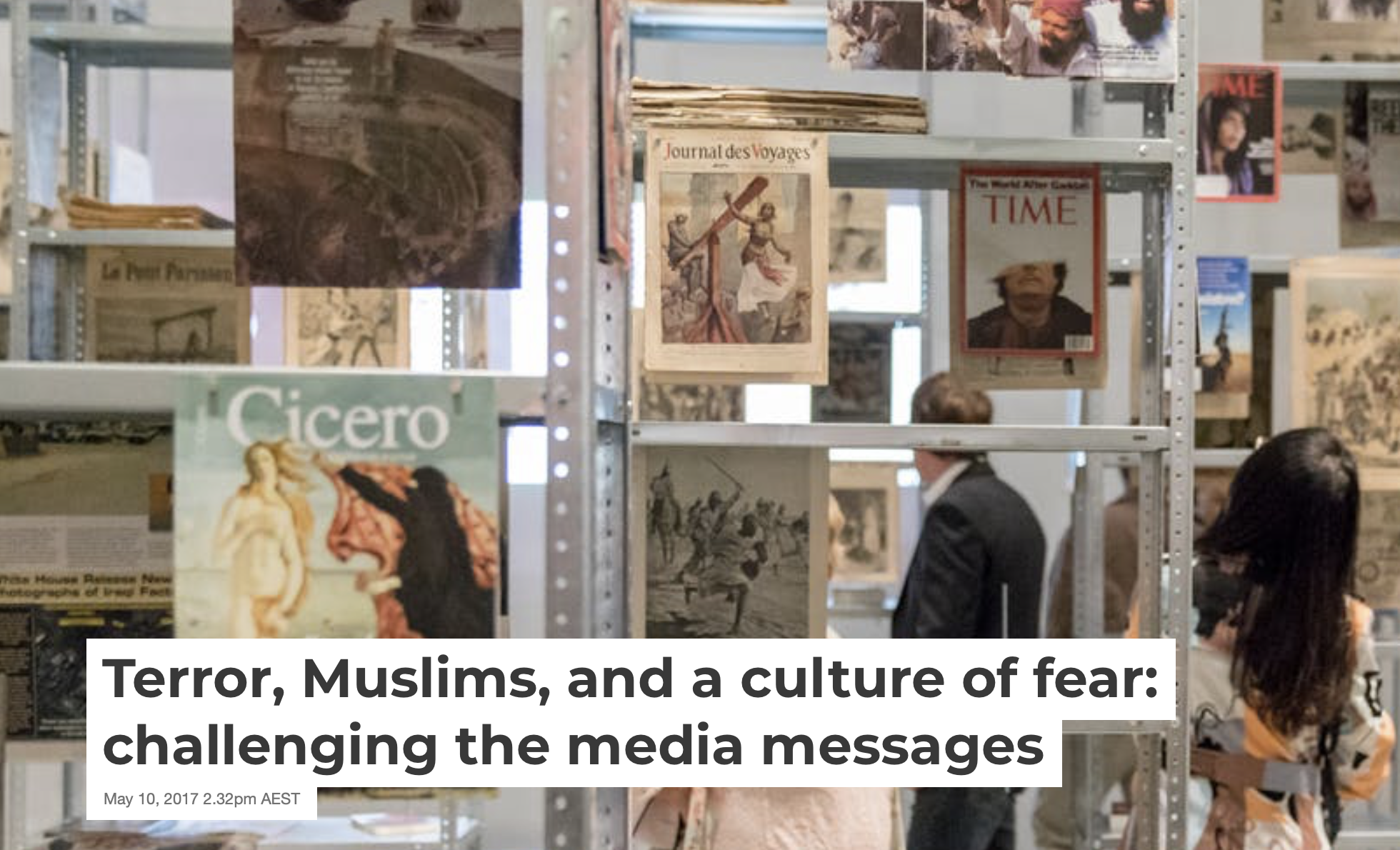 Terror, Muslims, and  a culture of fear